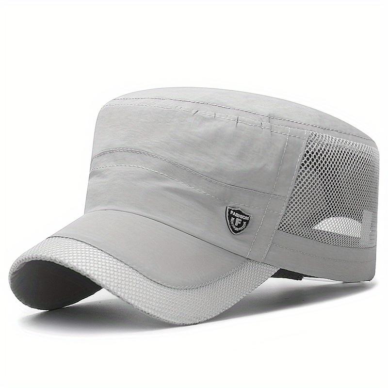 

Lightweight Quick-Dry Sun Hat | Unisex Outdoor Cap with Breathable Mesh Panels & Wide Brim Men & Women, Summer Hiking, Beach, Sun Protection Hat светло-серый