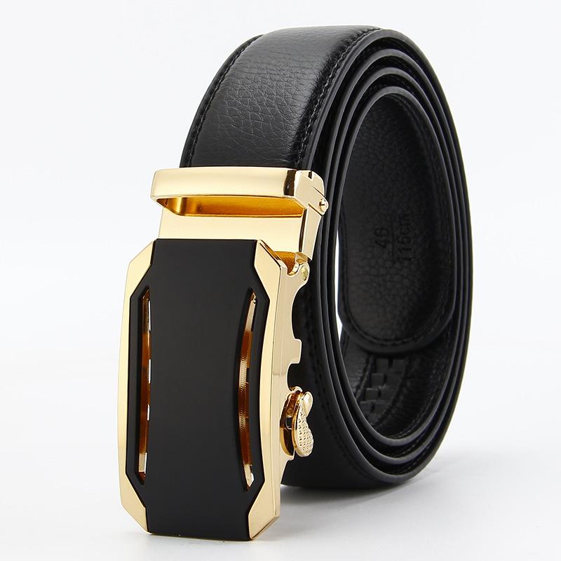Microfiber Open Edge Automatic Buckle Belt Men's Casual Belt Men's Trouser Belt
