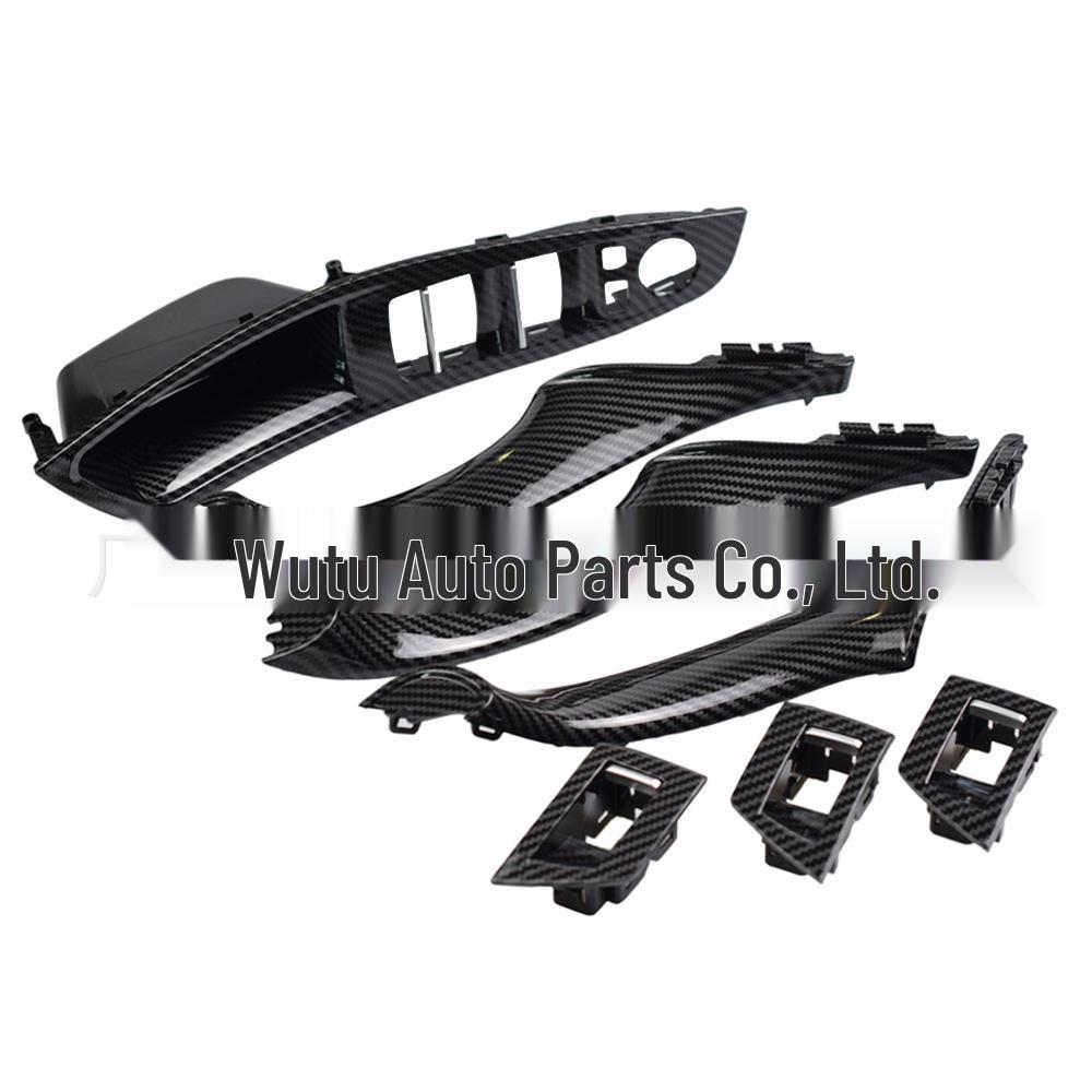 Maniglia per bracciolo porta in fibra di carbonio per BMW Serie 5 F10/F11/F18 per LHD/RHD.