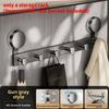 Suction Cup Door Hook Organizer With Strong Adhesive For Home Storage And Hanging Clothes
