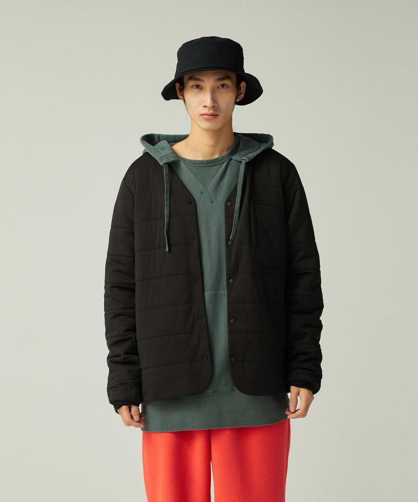 Snow Peak Flexible Insulated Cardigan and Size L SW-25AU001, Men's Women's, Black,