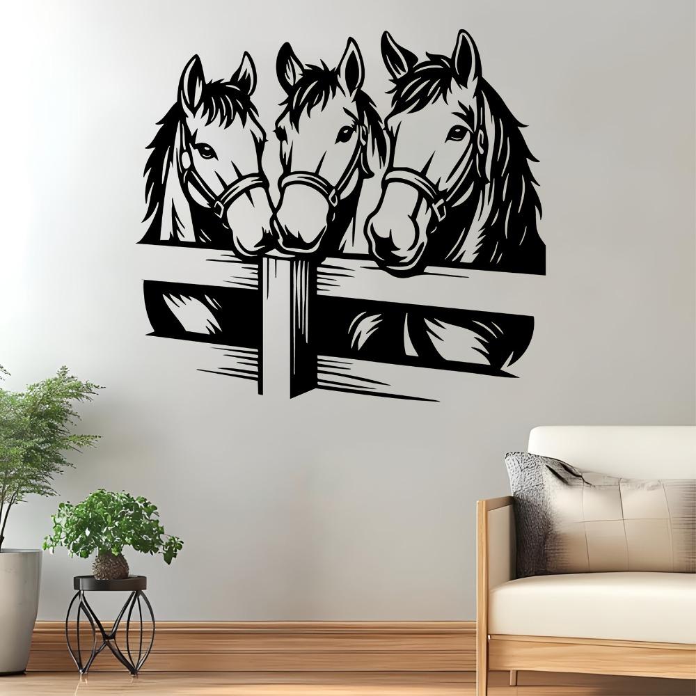 Horse Head Metal Wall Art Realistic Statue Mural Weather Resistant Garden Farm Fence Decor Gift For Horse Lovers Christmas New Year