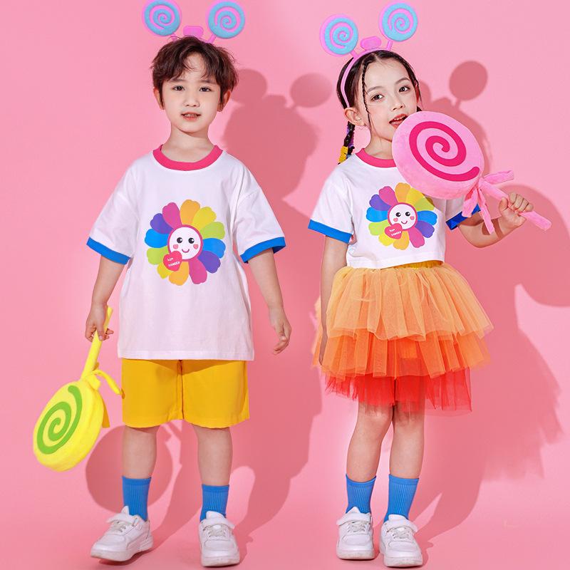 Children'S Performance Costumes Elementary School Cheerleading Class Uniforms Kindergarten Dance Performance Uniforms Graduation Photo Costumes