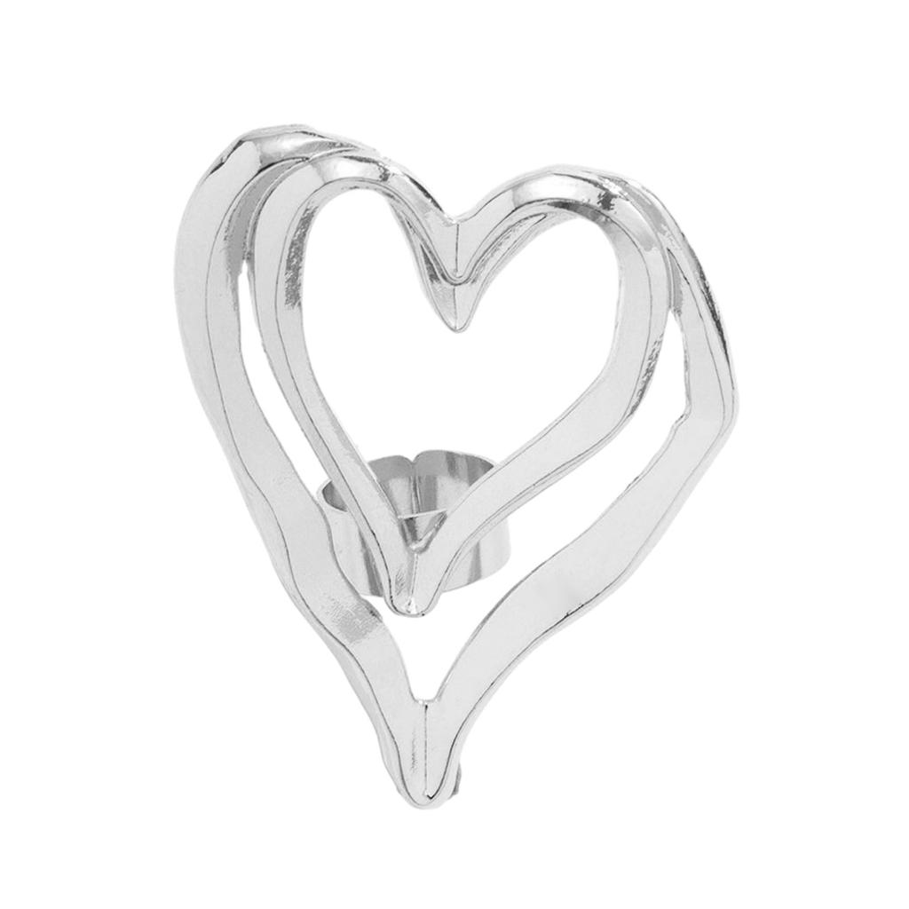 Unique Metal Finger Rings Jewelry Charm Unique Exaggeration Finge Rings Adornment Chic Metal Rings Accessory for Couples
