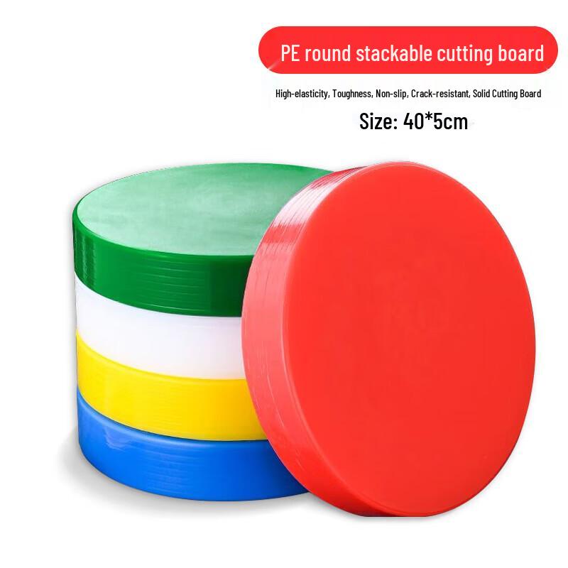 COKRSUPE PE Round Layered Antibacterial Cutting Board