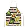 Avocado Pattern Apron Adult Children Sleeveless Anti-fouling Kitchen Home Kitchen Baking Waist Bib