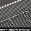 Square Square BBQ Grill Basket Mesh Frying Net Filter Basket Vegetable Washing Basket  Camping