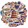 35pcs-100pcs Decals  Whimsical Food Stickers Decals Dessert Decals Sweets Adhesive Label for Suitcase Guitar Phone