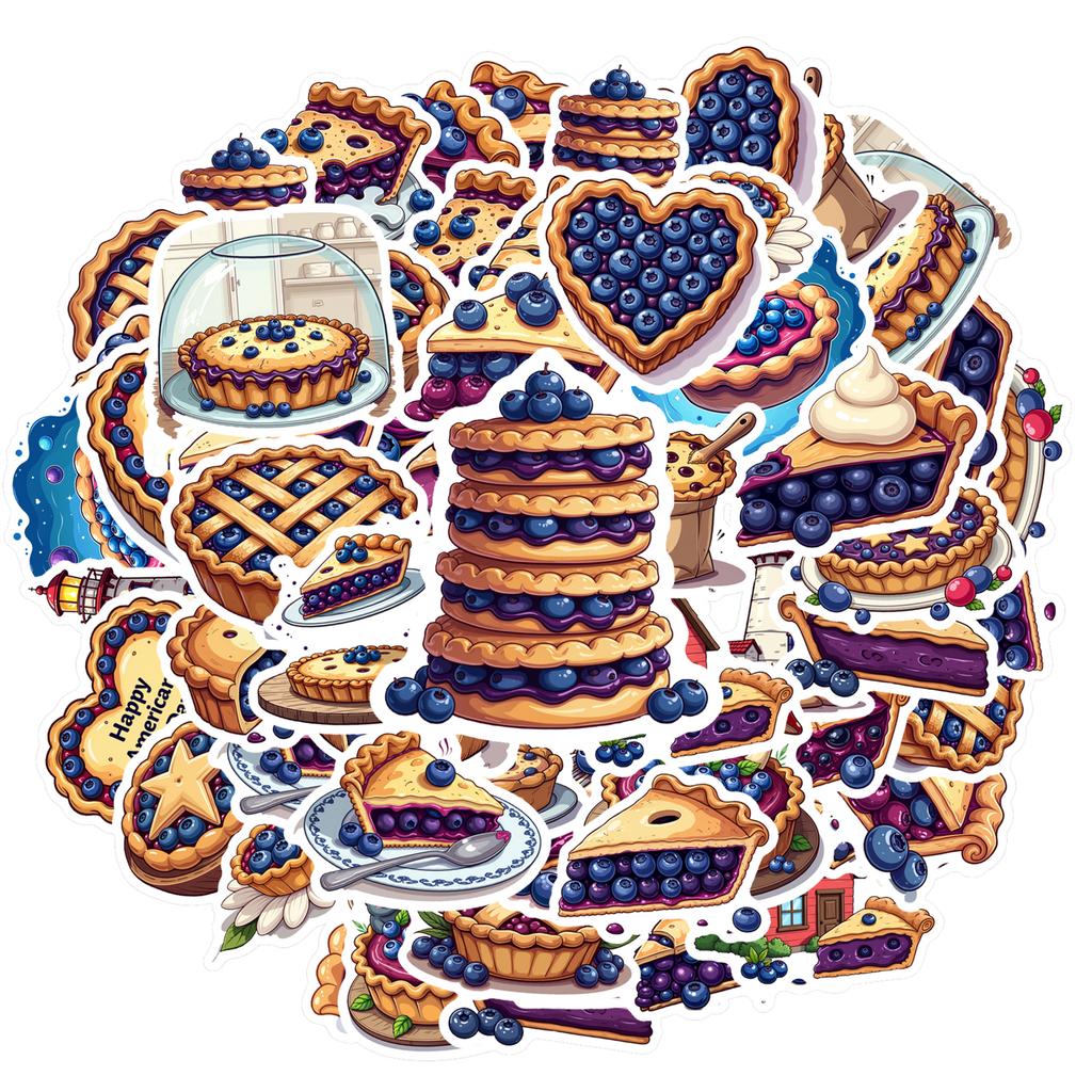35pcs-100pcs Decals Whimsical Food Stickers Decals Dessert Decals Sweets Adhesive Label for Suitcase Guitar Phone