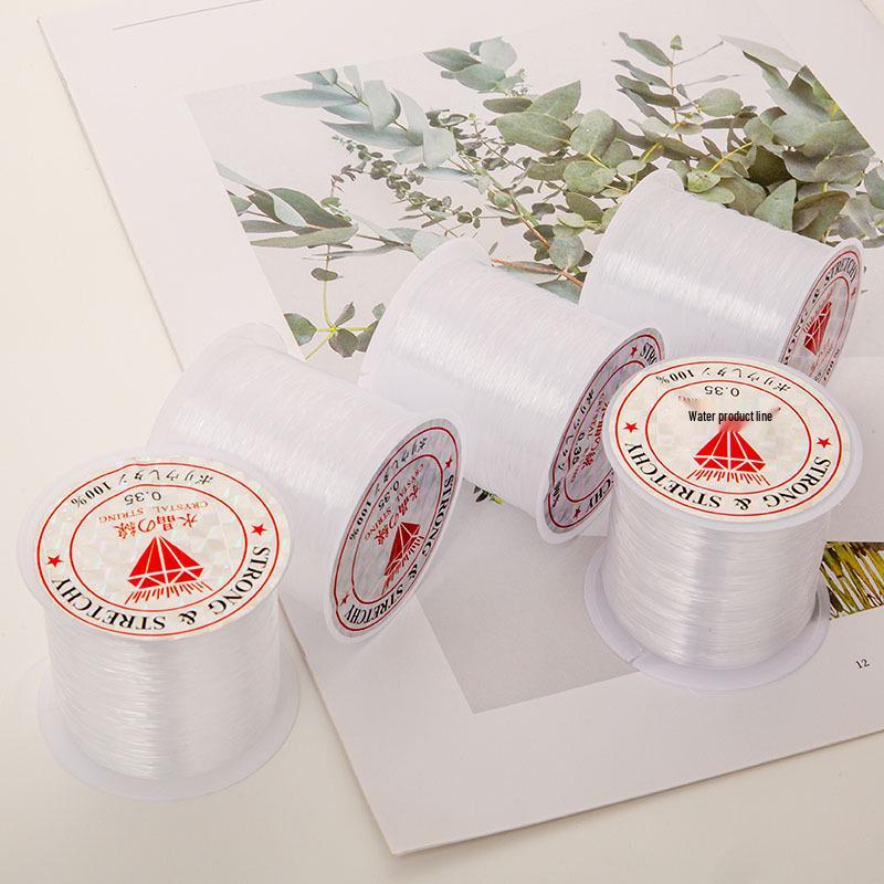 Przezroczysta żyłka nylonowa do wędkowania i tworzenia biżuterii DIY - Nierozciągliwa jedwab kryształowy