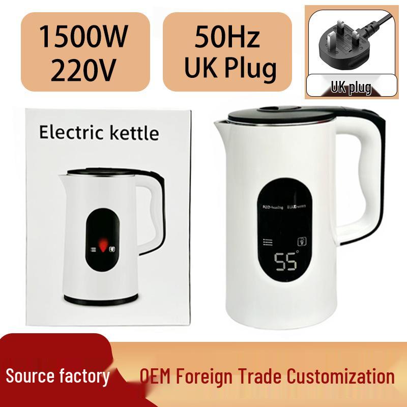 Smart Large Capacity European Standard Electric Kettle with Insulation