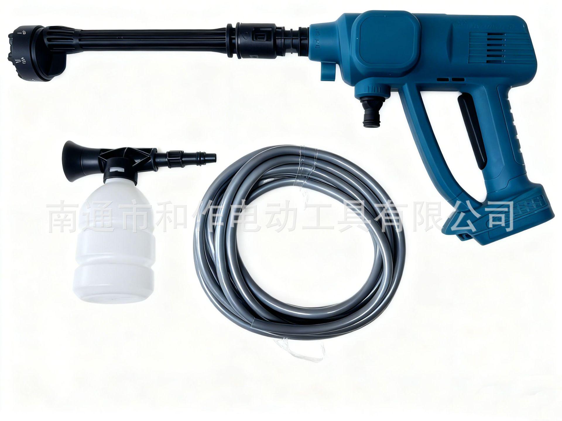 

High-Pressure Portable Car Washer: Fully Automatic Home Use Cleaning Machine with High-Power Water Gun.