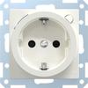 FI-SCHUKO Safety Socket - Merten - 233819 - Glossy Polar White - BRS System M - 230 Volts