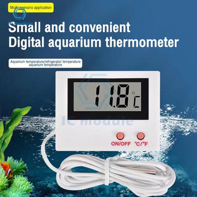 HT-5 Aquarien-Thermometer Kühlschrank Aquarium Digital Elektronisches Sonden-Thermometer Aquarium Wassertemperaturmesser mit Kabel