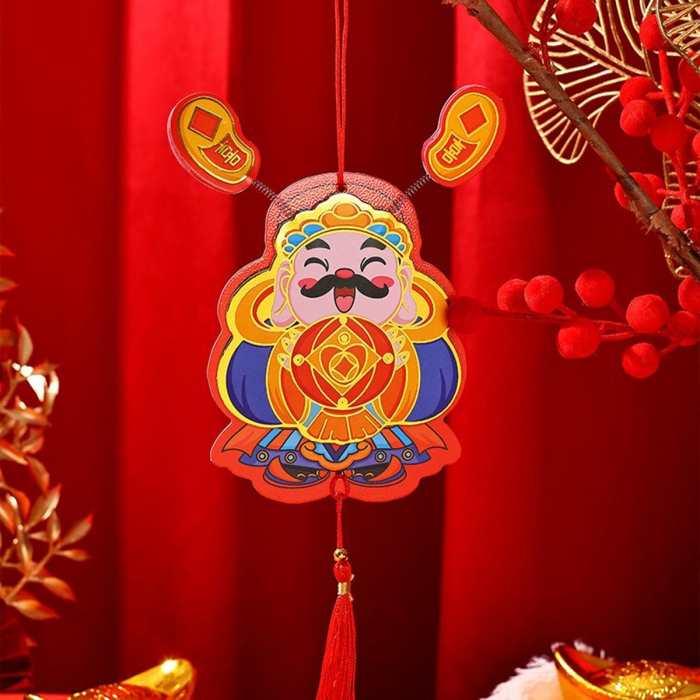 1 Set Soft Magnetic New Year Fridge Stickers Cartoon Festival Refrigerator Sticker Refrigerator