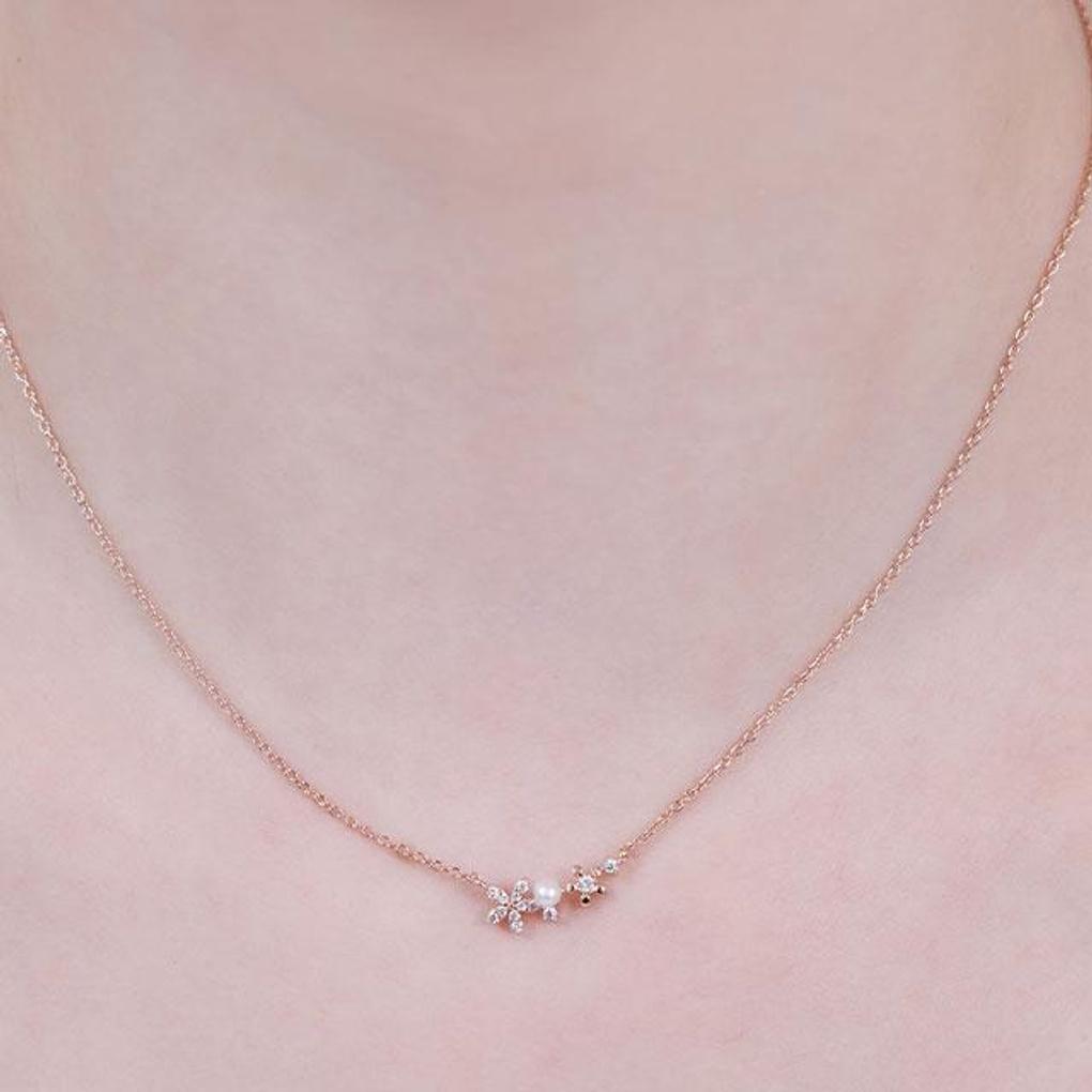 [ELLE Jewelry] Flower Necklace ELBRNN231