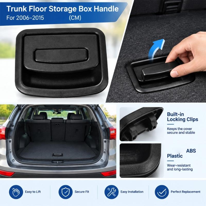 857552B000WK 85755‑2B000 Cargo Floor Handle for Existing Mounting Position, Recessed Pull Grip for Rear Underfloor Tool, Storage, and Spare Tire