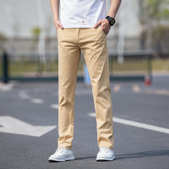 

Men s Slim Fit Western Trousers - Light, Straight-Leg, Casual Spring Pants 32 хакі