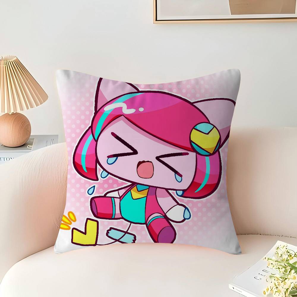 Poyoroid Pillow Covers Cartoon Sofa Decorative Home Double-sided Printing Short Plush Cute Cushion Cover