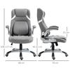 Reclining Office Chair in Breathable Fabric and Steel with Adjustable Height, 68x76x109-117 cm