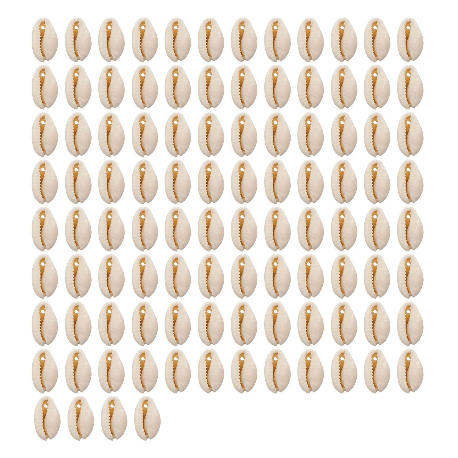 

Набор из 100 натуральных ракушек-шармов, морских ракушек, аксессуаров для самодельных браслетов и ожерелий, ювелирных компонентов 1