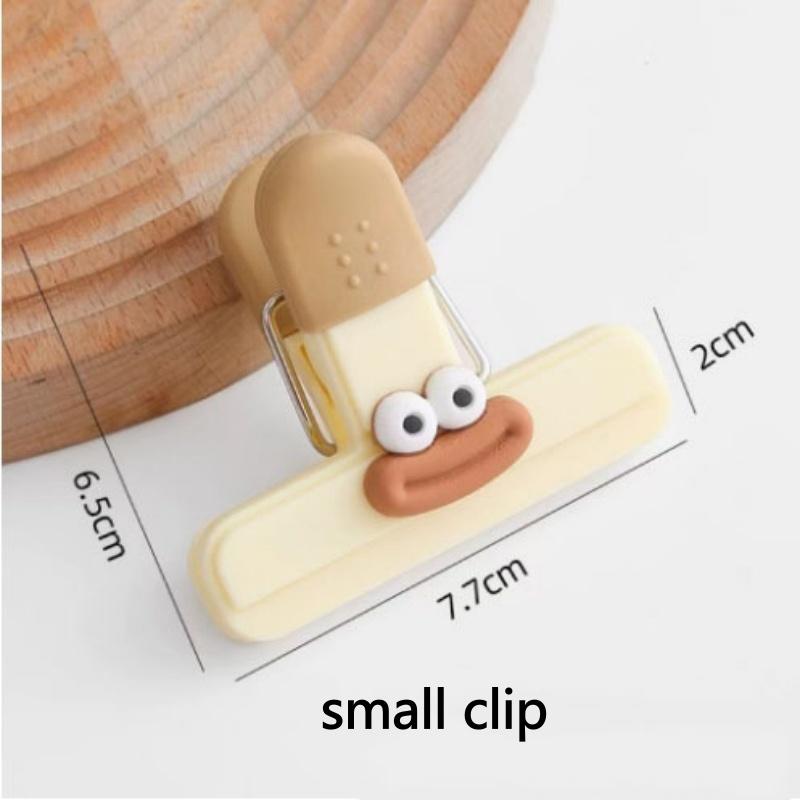 3-10pcs Creative Face Bag Sealing Clip Food Snack Clip Kitchen Tools Decorative Small Clip Refrigerator Plastic Food Bag Storage