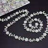 5Yards Rhinestone Chain Trim Shining Crystal Diamond Accessories DIY Craft Gift Flower Shape Decoration Diamond Metal Chains