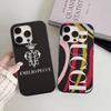 E-Emilio Logo Pucci Per IPhone 17 16 15 11 12 13 14 Pro Max Plus Pro Cover Posteriore Traslucido Ondulato per Telefono