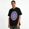 Bohemian Mandala Print Casual Loose Crewneck Short Sleeve Top Pure Cotton T-shirt