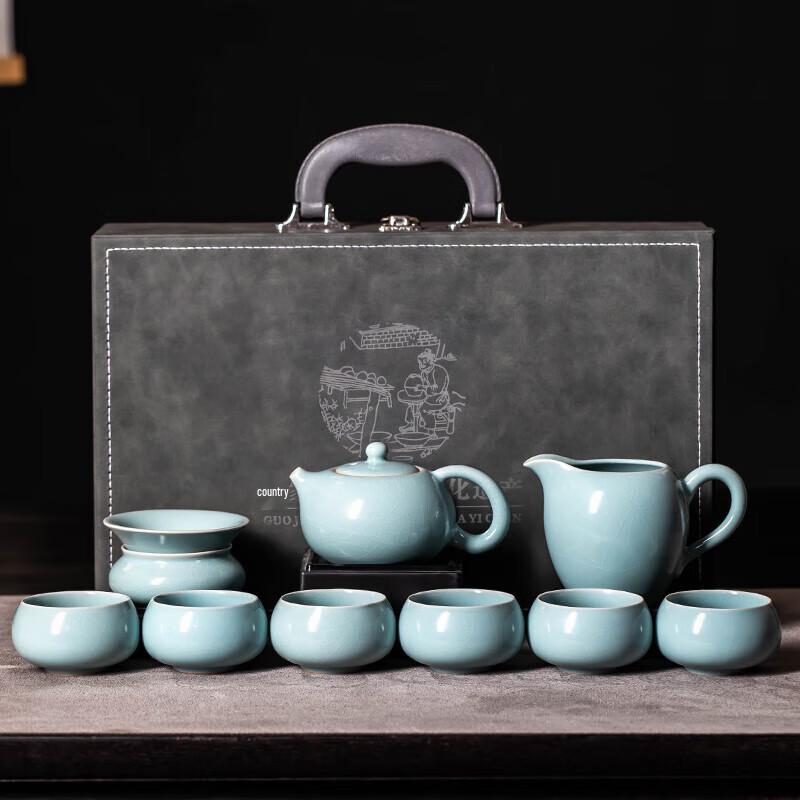 Ru Ware Ceramic Xishi Pot Tea Set