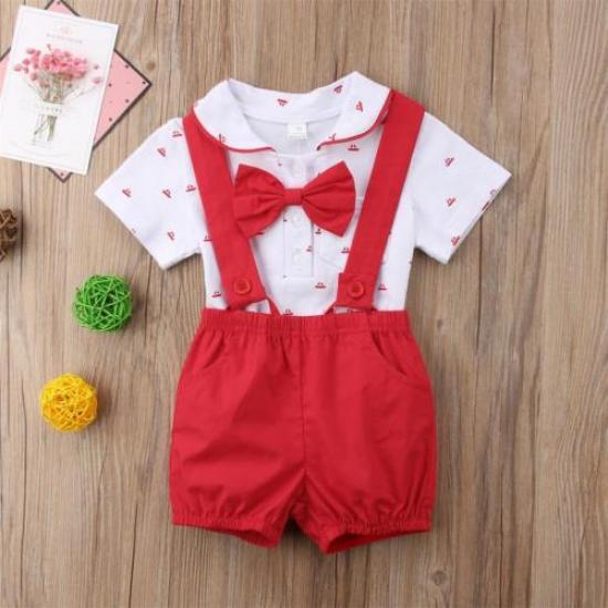 Nou-născut Bebeluş Băieţel ţinute Haine Salopetă Salopetă Body+British Bretele Pantaloni