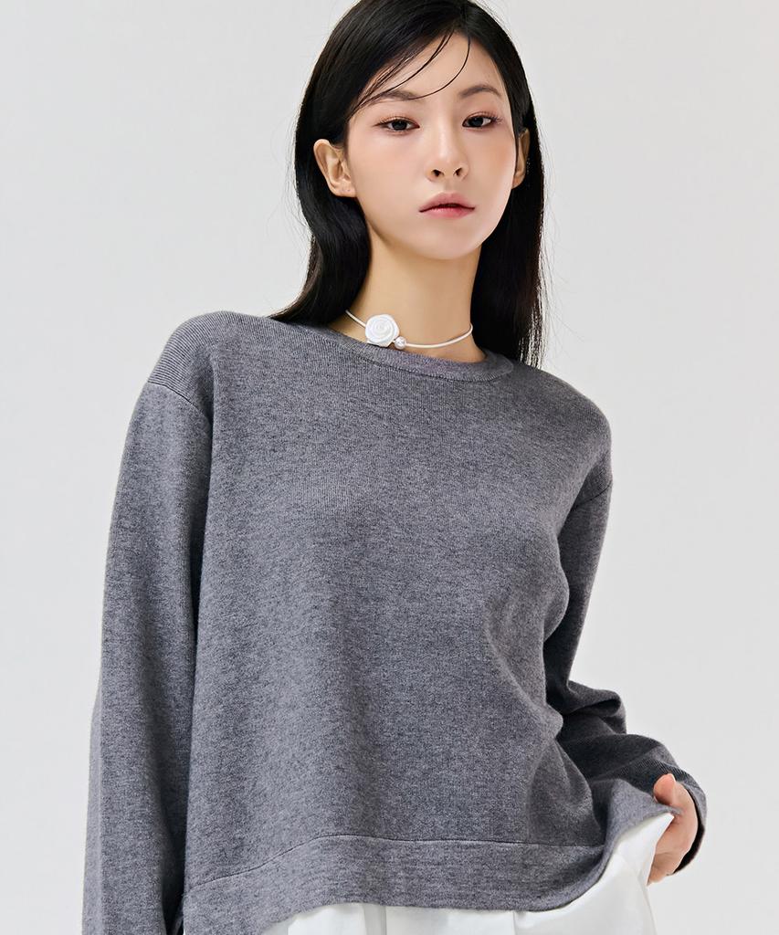 CHASECULT Women'S Layered Sweater - Grey