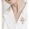 Senior Brooches Flower Leaf Brooch Pins for Women Suit Pendant  Fashion Brooches Jewelry
