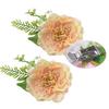 Contemporary Artificial Flower Curtain Fastening Clips Set of 2 Decorative Window Drapery Holders Tieback Straps Buckles