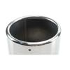 1 Piece 114mm Outlet Universal Modification Car Accessories Silver Curly Flange Muffler Exhaust  Stainless Steel Tip End Pipe