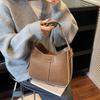 Vintage Zachte Leren Crossbody Tas Dames Hobo Schoudertas met Geweven Brede Band voor Dagelijkse Woon-werkverkeer Werk Winkelen en Reizen