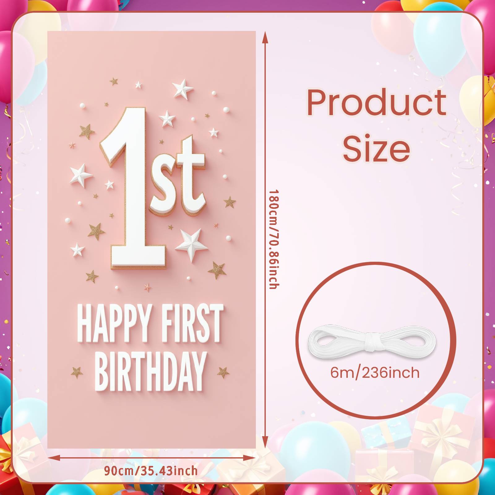 

Birthday Celebration Background Vibrant Color Scheme 1st Birthday Party Banner 1st Birthday Backdrop Gold Sparkle Stars