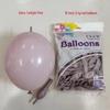 10" Retro Valentine's Day Matte Latex Color Tail Macaron Balloons Decoration