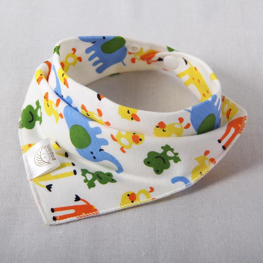 Haklapp Bomull Bandana Haklappar Baby Babador Matning Smock Spädbarn Burp-dukar Tecknad Saliv Handduk Bebis