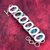 Cotton Candy Turquoise 925 Solid Sterling Silver Bracelet with Adjustable Chain, Handmade Gemstone Jewelry Bracelet For Memorial Day
