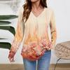Women Long Sleeve Tops Dressy Casual V Neck Tshirts Basics Tee Vacation Fall Fashion Clothes