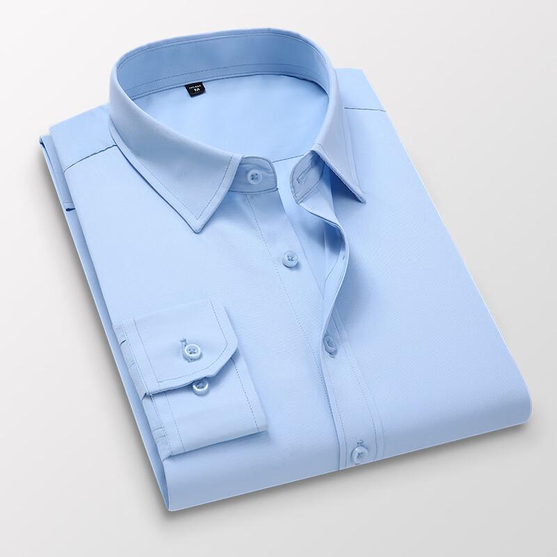 ROMON Men s Pure Cotton Business Casual Long Sleeve Shirt ZH1586 5XL