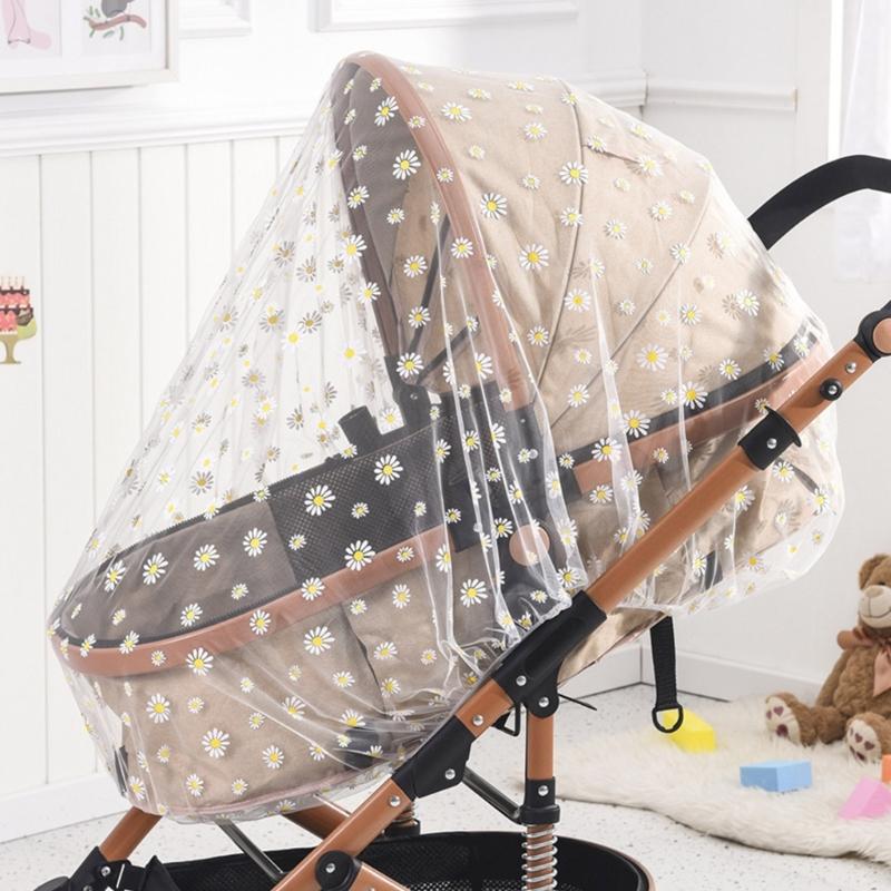 Upgraded Mosquito Net for Stroller Protective Baby Stroller Mosquito Net Perfect Bug Net for Strollers Bassinets Cradle-