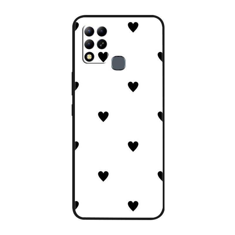 For Infinix Hot 11 G37 4G Case Covers TPU Black Silicone Cover for Infinix Hot11 G37 Protective X689F Soft G 37 Black Shells