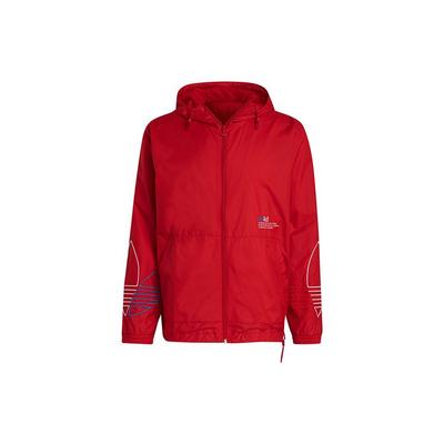 Originals Trefoil FTO WB Print Retro Sport Kapuzenjacke Herren Oberbekleidung Hellkarmesinrot GN3561