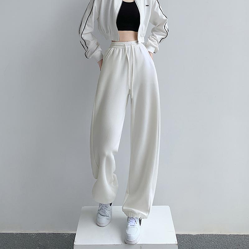 Banana pants women's spring and autumn new loose straight sweatpants jazz dance pants retro casual sweatpants