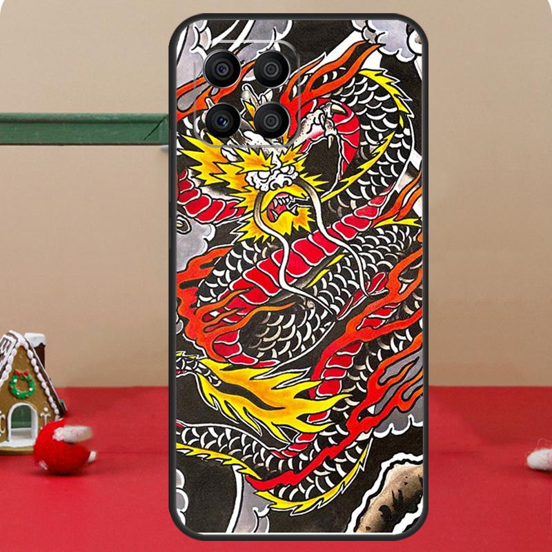 DRAGON TATTOO JAPANESE Case For Honor Magic 7 Lite 6 8 Pro Honor 400 200 70 90 X8c X8b X9a X9b X9c X9d Win RT Cover
