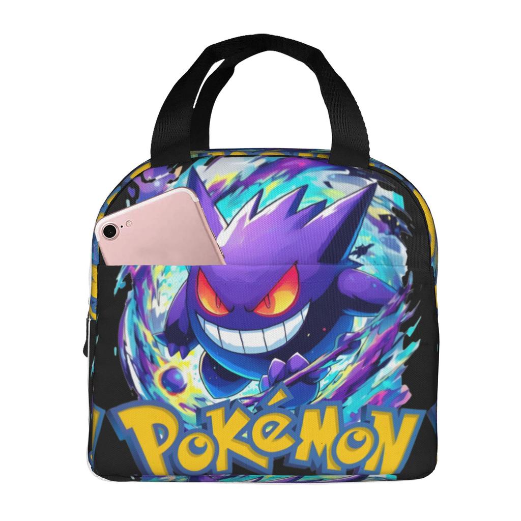 Custom G-Gengars Insulated Lunch Bag for Camping Travel Cartoon Leakproof Cooler Thermal Lunch Box Unisex