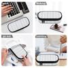 Pen Case Lightweight 300D Polyester Zip Around Closure with Pen Slots Mesh Pocket and Spacious Main Compartment for Boys Girls