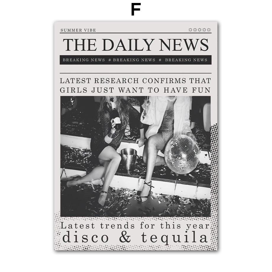 Vintage Old Fashion Disco Billiard Poker Wall Art Canvas Painting Club Bar Decorative Posters And Prints Wall Picture Bedroom